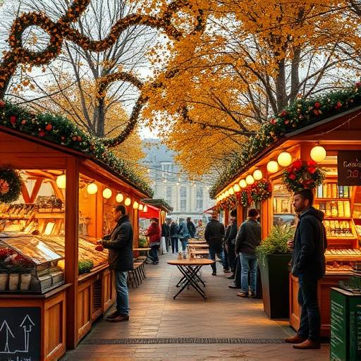 Weihnachtsmarkt Besuch im Restaurant Goldener Herbst